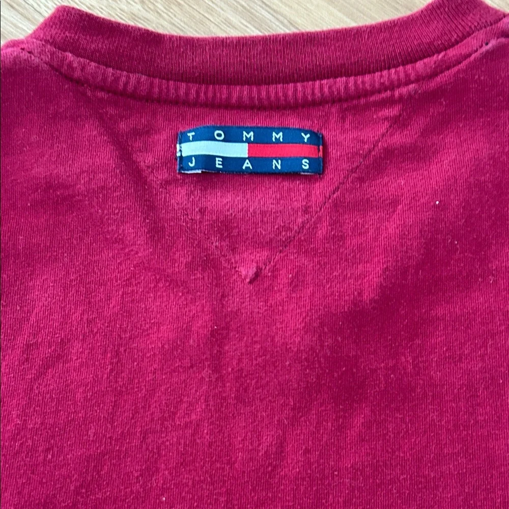 Tommy Hilfiger Red and Navy Striped Sweater - Picture 6 of 6
